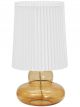Lampe de Table Abat-Jour Blanc & Verre Ambré House Doctor - 55 cm