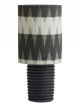 lmpe-de-table-aine-metal-et-tissu-noir-et-blanc-nordal-35cm