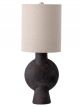 Lampe de Table Sergio en Terre Cuite Noir & Sable Bloomingville - 54,5 cm