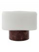 Lampe de Table Neat en Verre & Marbre Marron House Doctor - 24 cm 