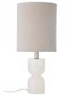 Lampe de Table Indee Blanc & Velours Nude Bloomingville - 55 cm