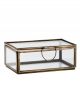 Boîte Vitrine Laiton Bohème - 13 cm