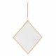 Petit Miroir Losange - Laiton