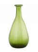 Vase Verre Recyclé Vert Bouteille - 20 cm