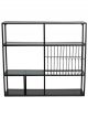 Meuble de Cuisine Rur en Verre & Metal Noir Nordal - 100 cm
