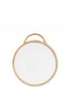 Miroir Rond en bambou Madam Stoltz - 38 cm