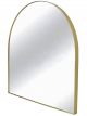 Miroir Arrondi Laiton Doré - 85 cm