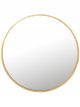 Miroir Mona Rond en Laiton Doré - 110 cm 