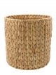 Panier Rond en Jacinthe d'Eau Naturel M - 26 cm