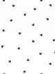 Papier Peint Lilipinso Intissé Blanc & Cœurs Noirs - 10 m