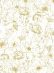 Papier Peint Lilipinso Intissé Fleurs Ocre - 10 m