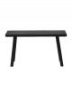 Banc Rustique-Chic Bois de Paulownia Noir - 81 cm