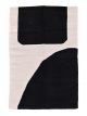 Tapis Bloop Coton Blanc & Noir - 230 x 160 cm