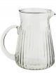 Petite Carafe Vintage en Verre Strié - 14 cm