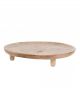 Plateau rond en bois naturel - 37 cm