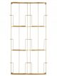 Porte magazines mural laiton et bambou Madam Stoltz - 97 cm