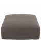 Pouf de Canapé California Déhoussable en Lin Taupe - 105 cm