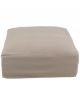 Pouf de Canapé California Déhoussable en Lin Naturel - 105 cm