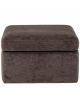 Pouf Lanna Velours Brun Bloomingville - 70 cm