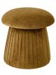 Pouf Velours Roberta Mordoré - 45 cm