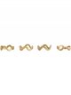 Rond de Serviette Laiton Brossé Wavy - 4 cm