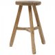 • PIECES UNIQUES • Tabouret Rond en Bois Ancien XL - 50/58 cm