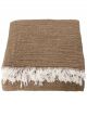 Plaid Canapé Alice en Coton Brun Olive House Doctor - 200 x 140 cm