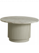 Table Basse Ronde Bois & Marbre Blanc NORDAL - 75 cm