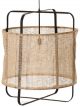 suspension_lanterne_lin_bambou_metal_noir_naturel_athezza_luminaire_deco_boheme