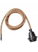 Système Electrique Douille Noir & Câble en Jute - 2 m