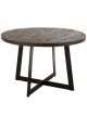 Table à Manger Fien en Bois de Manguier Noir - 120 cm 