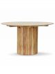 Table à Manger Ronde en Bois de Teck Naturel HK Living - 140 cm