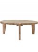 Grande table basse ronde bois de manguier naturel House Doctor - 110 cm