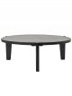 Grande table basse ronde bois de manguier noir House Doctor - 110 cm