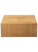 Table Basse Carrée en Bois Naturel - 80 cm 