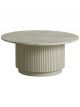 Table Basse Ronde Bois & Marbre Blanc NORDAL - 90 cm