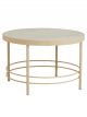 table-basse-ronde-jungo-fer-sable-marbre-naturel-nordal-51-cm