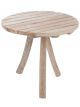 Table d'Appoint Ronde en Bois Naturel - 75 cm