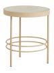 table-d-appoint-ronde-jungo-fer-sable-marbre-naturel-nordal-57-cm