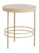 table-d-appoint-ronde-jungo-fer-sable-marbre-naturel-nordal-57-cm