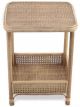 Table de Chevet Fred Bois & Rotin Naturel - 50,5 cm