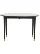 Table Pliante en Bois Noir - 119 cm