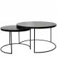 Tables Basses Gigognes Storm en Fer Noir - 70 cm 