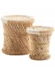 Tabouret en Bambou Naturel Madam Stoltz - 39 cm