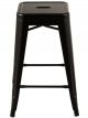 Tabouret Bistro en Métal Noir - 61 cm 