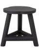 Tabouret Malie en Bois de Manguier Noir Bloomingville - 38 cm 