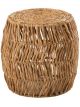 Tabouret Maurice Rond en Jacinthe Naturelle - 42 cm