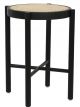 Tabouret Bois Noir & Cannage HK Living - Rétro