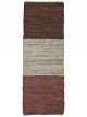 Tapis en Coton Rose & Beige Fait Main Madam Stoltz - 70 x 200 cm