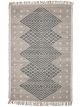 Tapis Esme à Motif Géométrique Gris en Laine Bloomingville - 210 x 150 cm